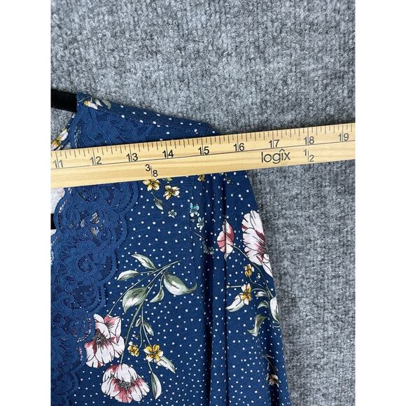 Torrid Boho Cottage Peasant Prairie Lace Empire Floral Women's Top Sz 3 - Picture 4 of 10